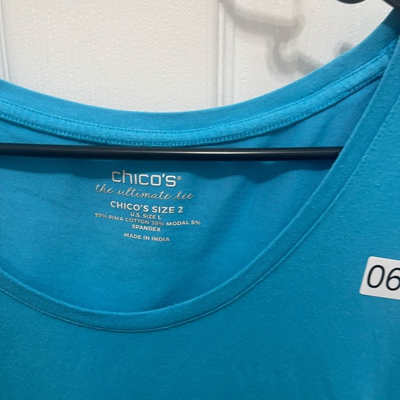 Chico size 2  blue T-shirt short sleeve - Picture 4 of 10
